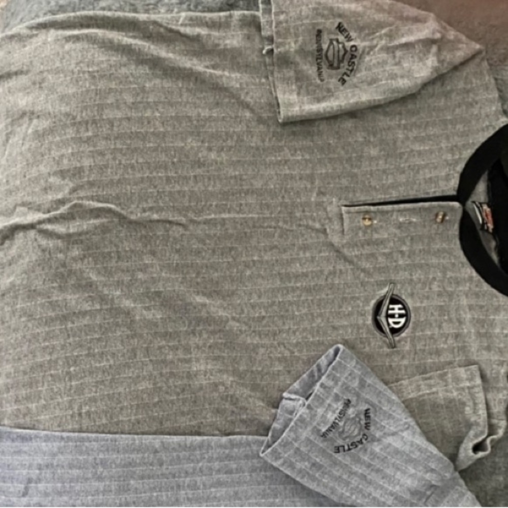 Men’s Harley Davidson : Lot of 2 super nice polo’s , dressier than a t- shirt
